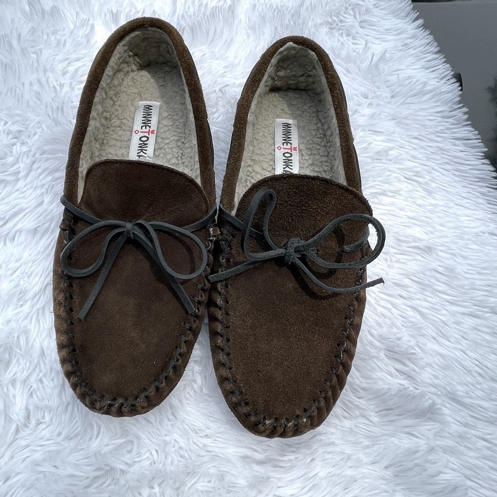 Minnetonka Casey Lined Slipper Moccasins